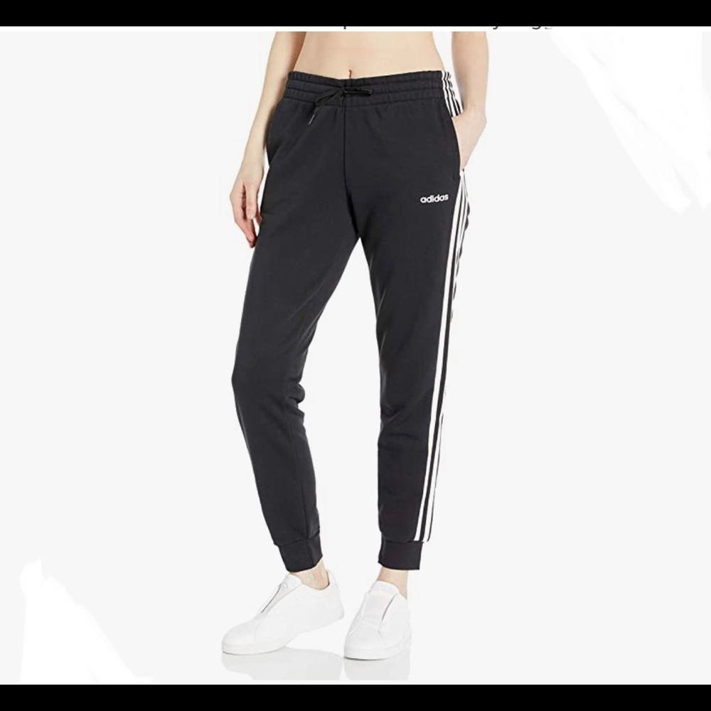 Adidas french terry joggers black pants
